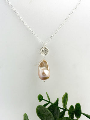 Baroque Freshwater Pearl Sterling Silver Necklace
