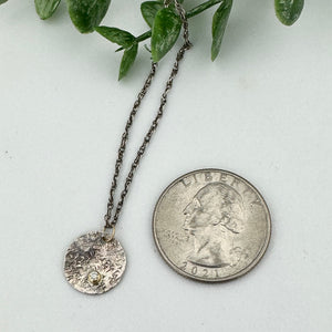 Diamond 18k gold Sterling Silver Necklace