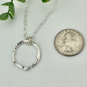 Alchemy Silver Circle Necklace