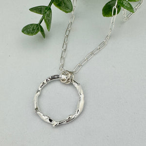 Alchemy Silver Circle Necklace