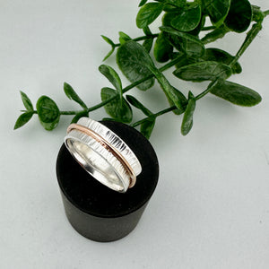 Sterling Silver Spinner Fidget Ring