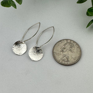 Small Relic Sterling Silver Earrings
